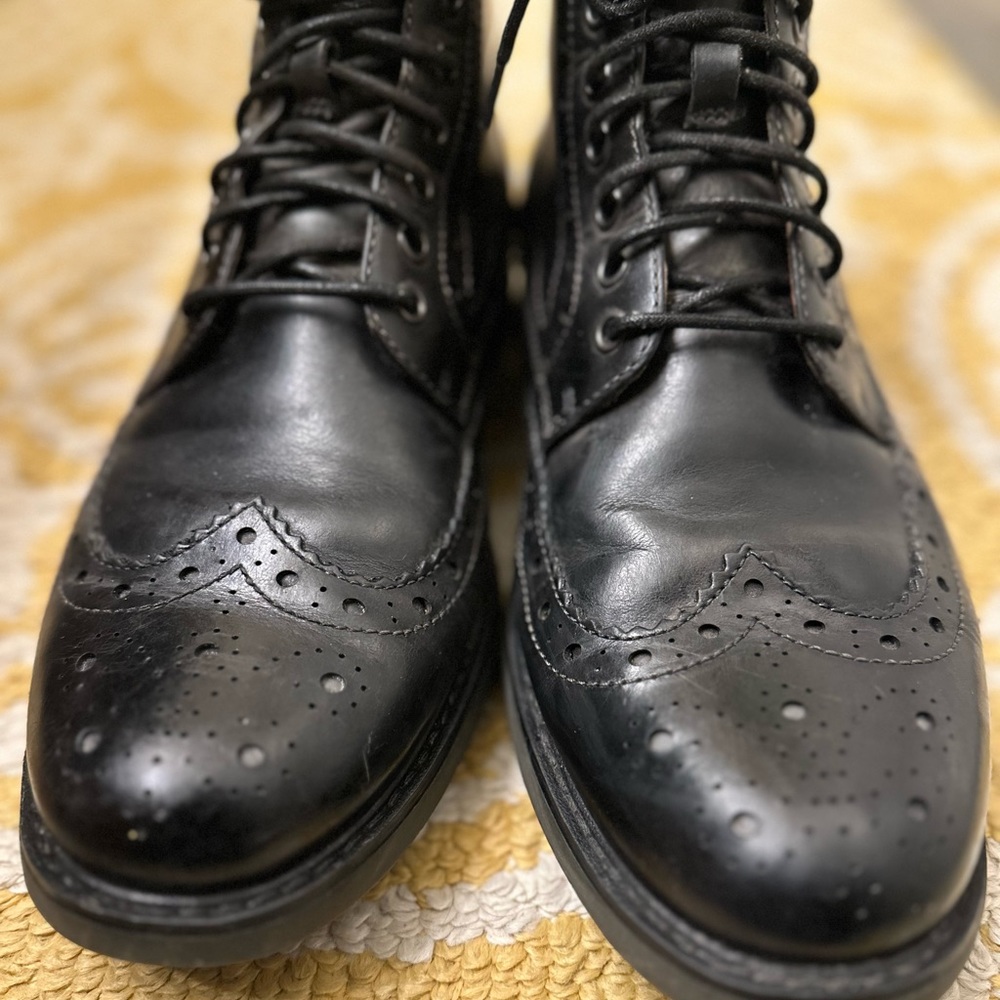 MENS CLARKS FORMAL LACE UP BROGUE ANKLE BOOTS MONTACUTE LORD EX DISPLAY